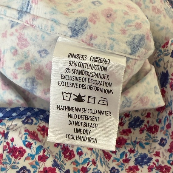 Robert Graham Mens Floral Pattern Long Sleeve Button Down | Size L - Picture 9 of 10